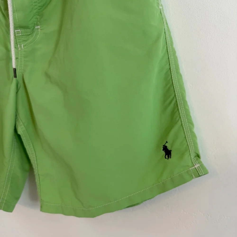 Polo Ralph Lauren Swim Trunks Green Cargo Mesh Lined Beach Summer Board Shorts L
